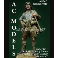 1/24 (75mm) WWI ANZAC at Gallipoli 1915  with Pipe (1 Resin Figure)