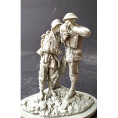 1/24 (75mm) WWI German Medic with Wounded POW