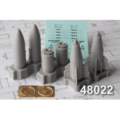 1/48 BETAB-500 Shp 500kg Concrete Piercing Bomb (2pcs)