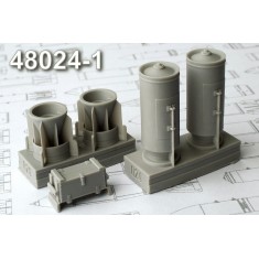 1/48 RBK-500 PTAB-10-5 500kg Cluster Bomb Loaded (2pcs) w/Heat Submunitions