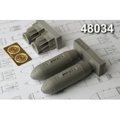 1/48 ODAB-500PM 500kg Air-Fuel Explosive Bomb (2pcs)
