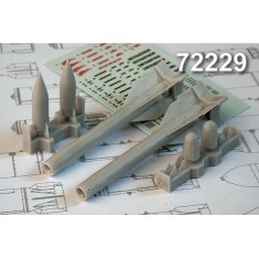 1/72 Kh-25MP Anti-Radar Missiles AS-12 "Kegler" w/Passive Radar HH Module 2VP