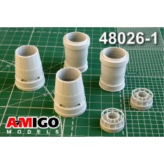1/48 Sukhoi Su-57 Al-41F Turbojet Engine Exhaust Nozzle