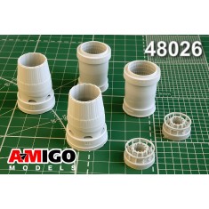 1/48 Sukhoi Su-57 Al-41F Turbojet Engine Exhaust Nozzle