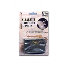 1/35 Clarance Indicator Poles For German Sd.Kfz.222,223,250 (Brass)