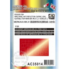 1/35 Sticker for Simulating Anti-Reflection Coating Lens for Merkava Mk.IV