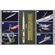 1/350 Japanese Navy I-19 Submarine Detail parts (Wooden Deck + PE parts)