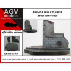 1/35 Street Corner Base (Resin kit)