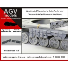 1/35 Modern Russian ERA Armour Type Side Skirts (Resin kit)