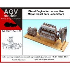 1/35 Diesel Engine for Locomotive