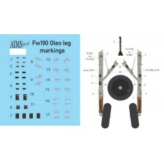 1/32 Focke-Wulf Fw 190 Oleo Leg Markings and Extras Decals