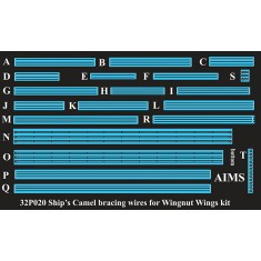 1/32 Sopwith 2F.1 Camel 'Ships Camel' Bracing Wires for Wingnut Wings kits