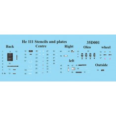 1/35 Heinkel He-111H-6 Stencils and Plates Decal