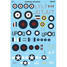 Decals for 1/48 Monotone Spitfires
