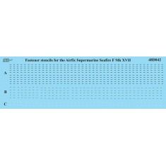 1/48 Post War Fastener Stencils Decal for Supermarine Seafire F.XVIIs