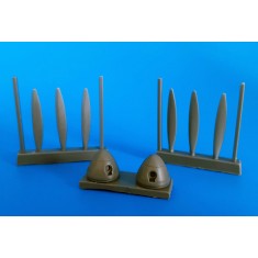 1/48 Ju 88 A-1 6 Spinner/Props with Correct Shape, Prop Cut Outs and Rivet Detail