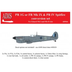 1/48 Supermarine Spitfire PR.IG / IV / FR.IX Conversion for Eduard Mk.I/Mk.IX kits