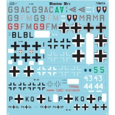 1/72 Monotone Messerschmitt Bf-110 Decals