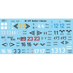1/72 Bf 109 Kurfurst' Collection Decal