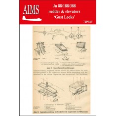 1/72 Ju 88 Rudder and Elevators Gust Locks