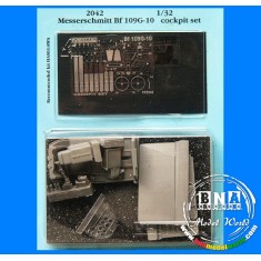 1/32 Messerschmitt Bf-109G-10 Cockpit Set w/Clear Instrument Panel for Hasegawa