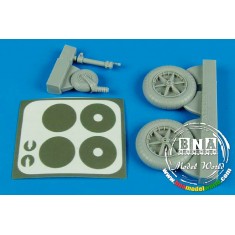 1/32 Messerschmitt Bf-109F Wheels & Masks for Trumpeter kit