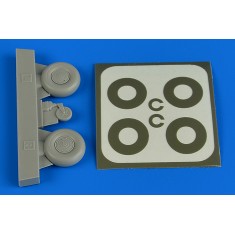 1/32 Bucker Bu 131 Wheels & Paint Masks Disc Cover 