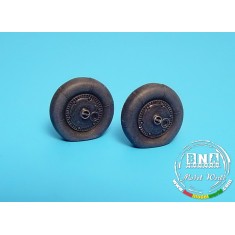 1/48 Bf 109G Wheels + Paint Mask - Type A for Hasegawa kit