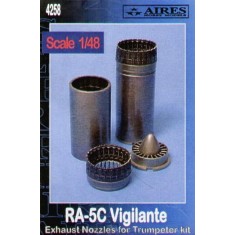 1/48 RA-5C Vigilante Exhaust Nozzles for Trumpeter kit