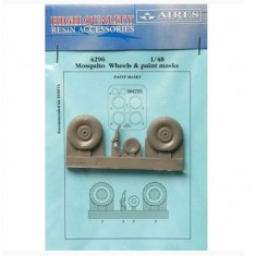 1/48 Mosquito Wheels & Paint Masks for Tamiya kits