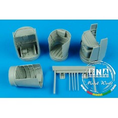 1/48 Heinkel He-219A-7 Main Wheel Bays for Tamiya kit
