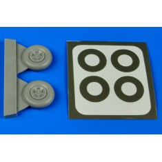 1/48 Supermarine Spitfire Mk.V Five Spokes Wheels & Paint Masks