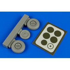 1/48 Messerschmitt Me 262A/B Wheels and Paint Masks for Hobby Boss kit