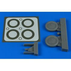 1/48 Polikarpov I-153 Wheels & Paint Masks for ICM/Hasegawa kits