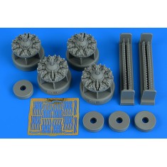 1/48 B-17G Flying Fortress Engine Set for HK Models kits