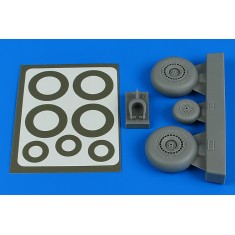 1/48 Do 217N Wheels & Paint Masks (Late) Ver. B for ICM kits