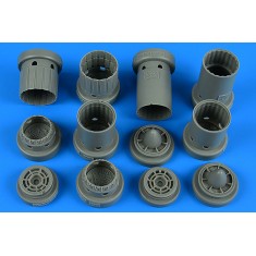 1/48 McDonnell Douglas F-4E/EJ/F/G/J/S Phantom II Exhaust Nozzles for Hasegawa kits