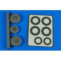 1/48 Douglas B-26K Invader Wheels & Paint Masking Late Diamond Pattern for ICM kits