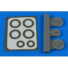 1/48 MiG-17 Wheels & Paint Masks for AMMO by Mig Jimenez kits