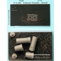 1/72 F/A-18C Hornet Exhaust Nozzles - Closed Position for Fujimi kit