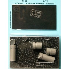 1/72 F/A-18C Hornet Exhaust Nozzles - Opened Position for Fujimi kit