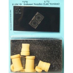 1/72 F-15C Exhaust Nozzles - Late Version for Hasegawa kit