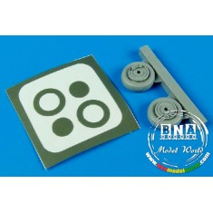 1/72 Saab Tunnan J/S 29 Wheels & Paint Masks for Heller kit