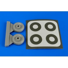 1/72 Dornier Do 17 Wheels & Paint Masks for Airfix kit (Resin+Paint Mask)