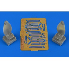 1/72 Polikarpov I-153 Chaika Seats for ICM kit (2 Seats, Resin+PE)