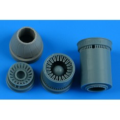 1/72 F-16CJ block 50 Exhaust Nozzles (closed) for Tamiya kit