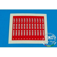 1/32 Remove Before Flight Flags - White Lettering