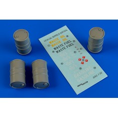 1/48 US 55 Gallon Barrels - Vertical Positon (Resin+Decals)