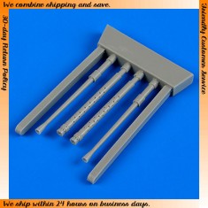 1/32 Mitsubishi A6M5 'Zero' Fighter Gun Barrels for Tamiya kits 