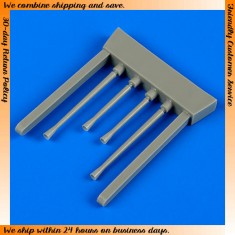 1/32 Mitsubishi J2M3 Raiden Gun Barrels for Zoukei Mura kit